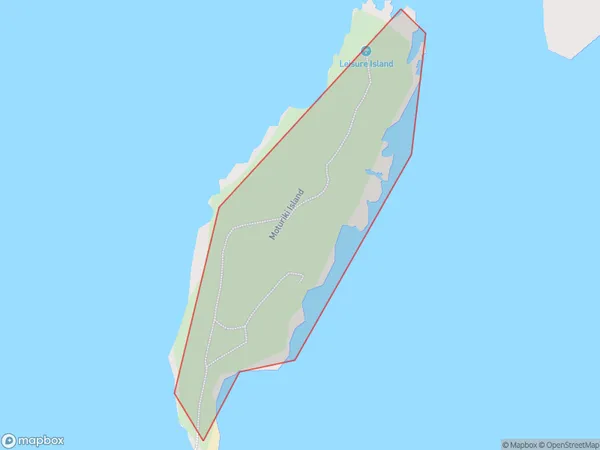 Moturiki Island, Otago Polygon Area Map
