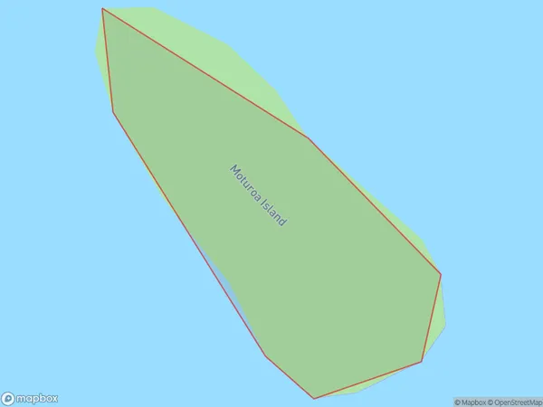 Moturoa Island, Northland Polygon Area Map