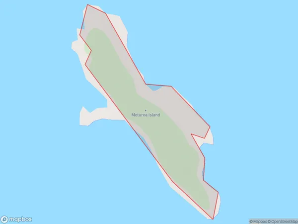Moturoa Island, Northland Polygon Area Map