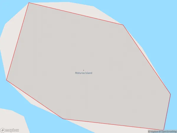Moturoa Island, Northland Polygon Area Map