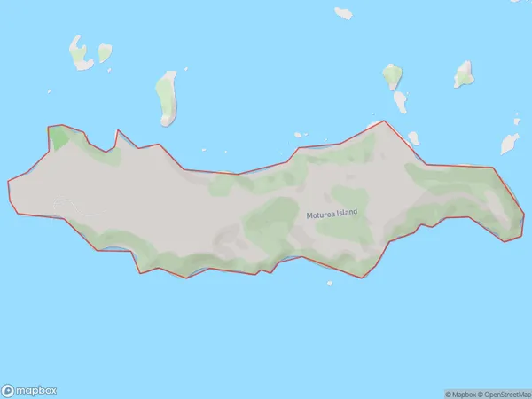 Moturoa Island, Northland Polygon Area Map