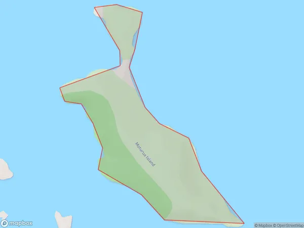 Moturua Island (Rabbit Island), Waikato Polygon Area Map