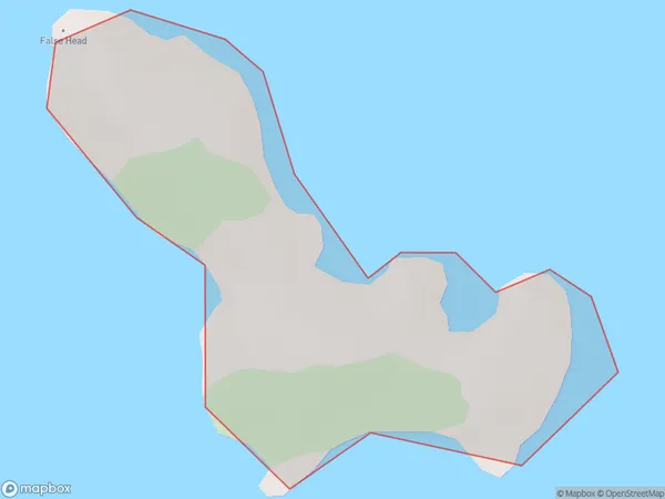 Motutaiko Island, Auckland Polygon Area Map