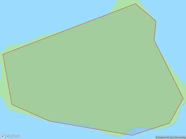 Motutaiko Island, Auckland Polygon Area Map