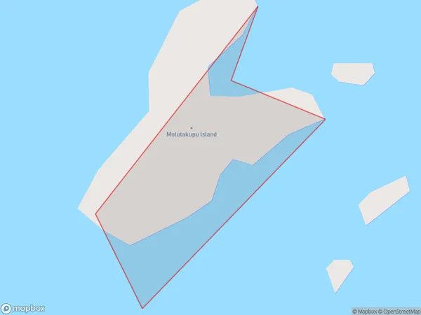 Motutakupu Island, Northland Polygon Area Map