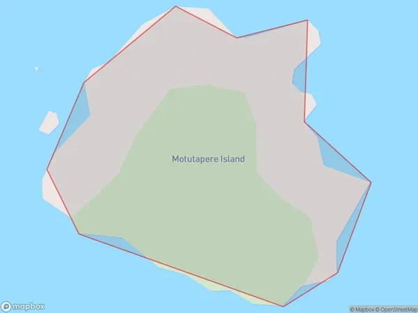 Motutapere Island, Waikato Polygon Area Map