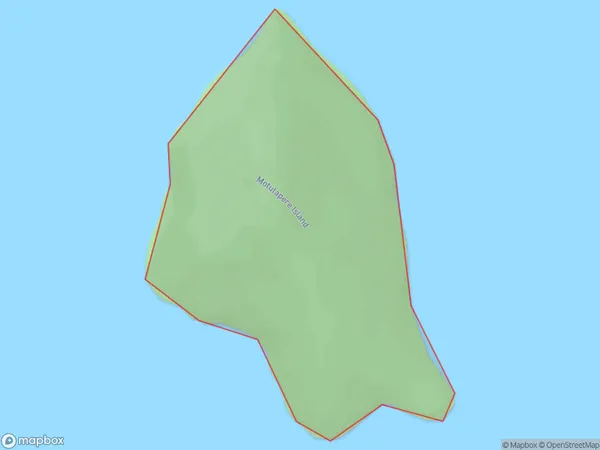 Motutapere Island, Waikato Polygon Area Map