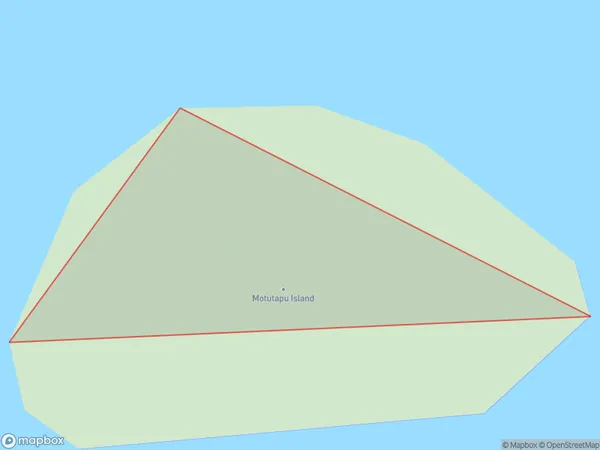 Motutapu Island, Auckland Polygon Area Map