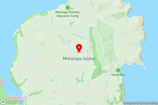 Motutapu Island,Auckland Area Map