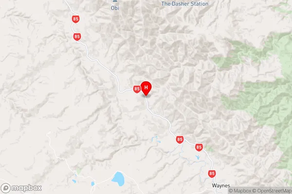 Green Valley,Otago Region Map