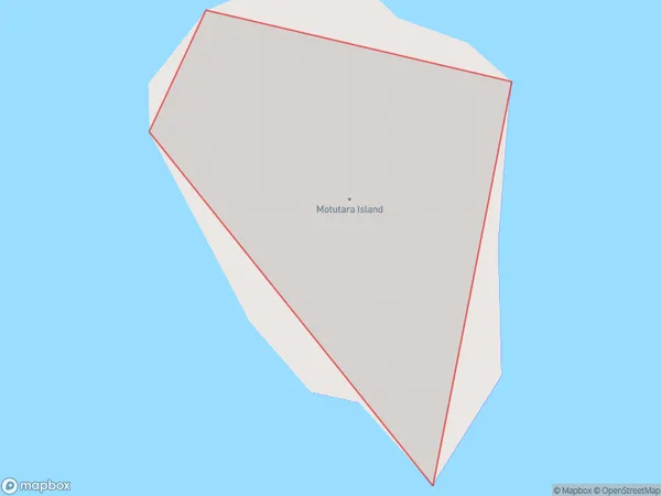 Motutara Island, Northland Polygon Area Map
