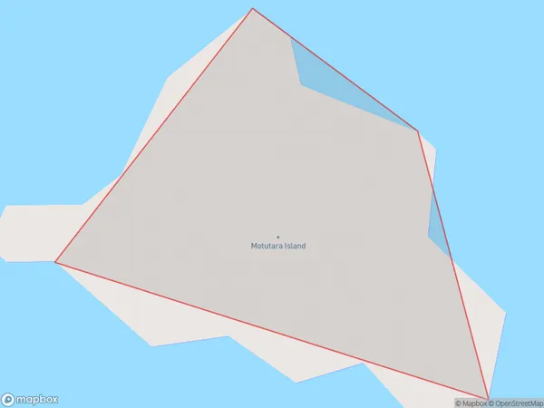 Motutara Island, Northland Polygon Area Map