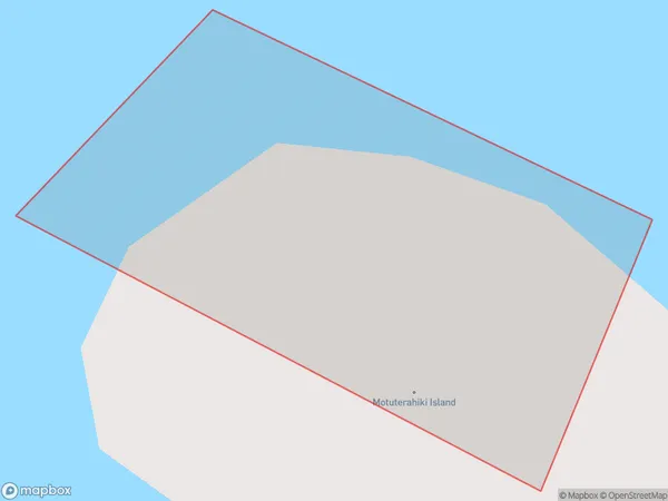 Motuterahiki Island, Northland Polygon Area Map