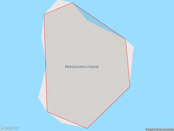 Motutorutoru Island, Hawke's Bay Polygon Area Map