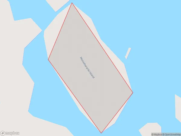 Motuwhariki Island, Otago Polygon Area Map