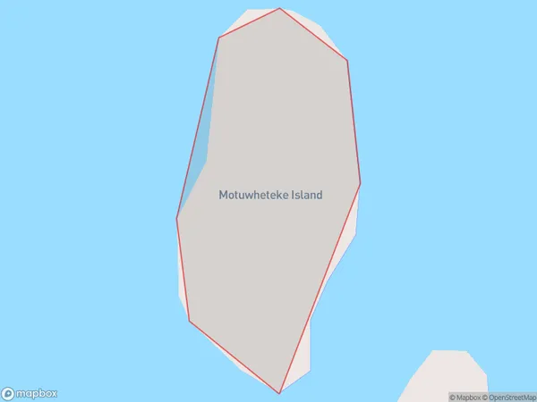Motuwheteke Island, Northland Polygon Area Map