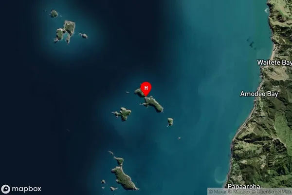 Motuwi Island (Double Island),Waikato Satellite Map