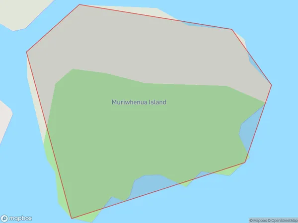 Muriwhenua Island, Northland Polygon Area Map