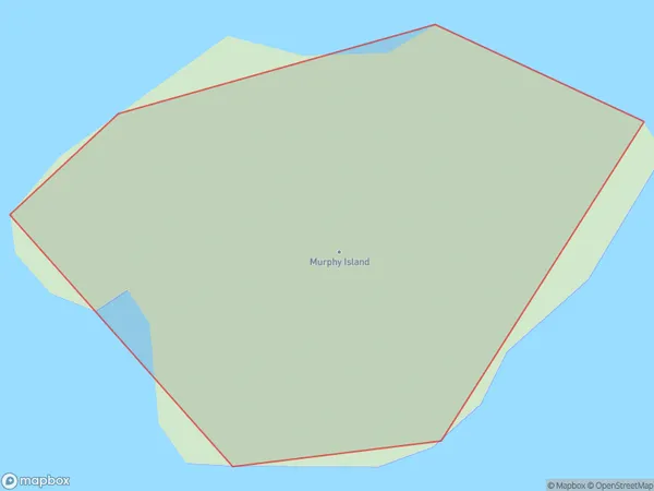 Murphy Island, Southland Polygon Area Map