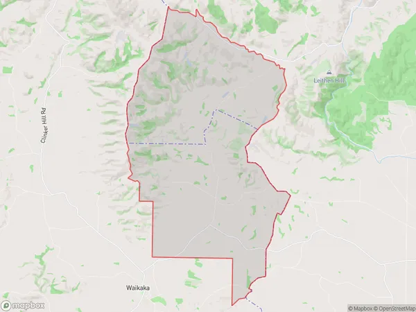 Greenvale, Southland Polygon Area Map