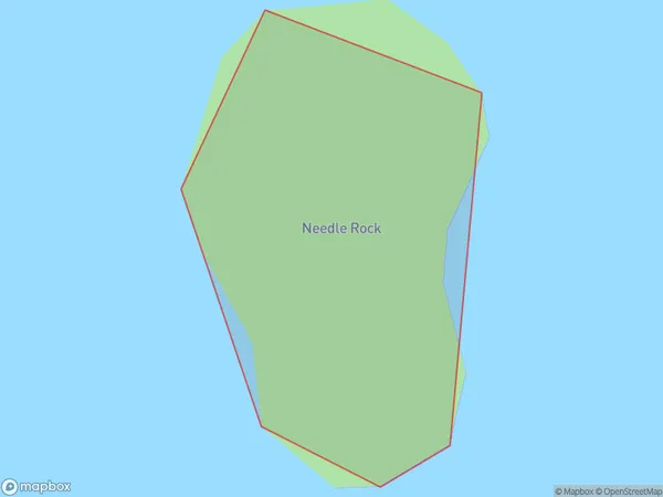 Needle Rock, Waikato Polygon Area Map