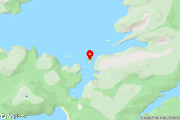 Nelly Island,Southland Area Map