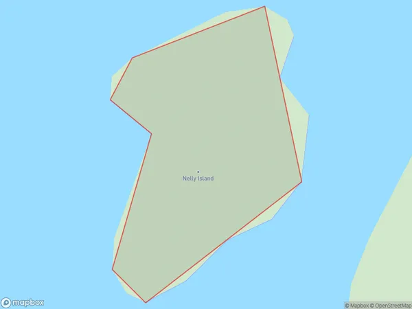 Nelly Island, Southland Polygon Area Map