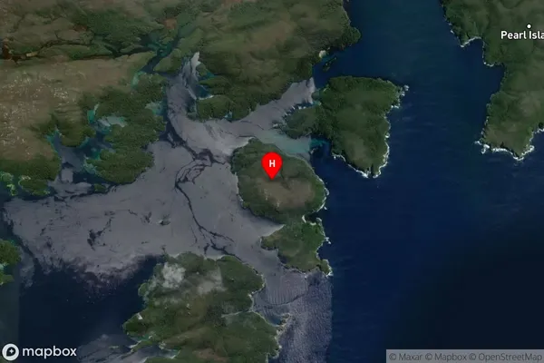 Noble Island,Southland Satellite Map
