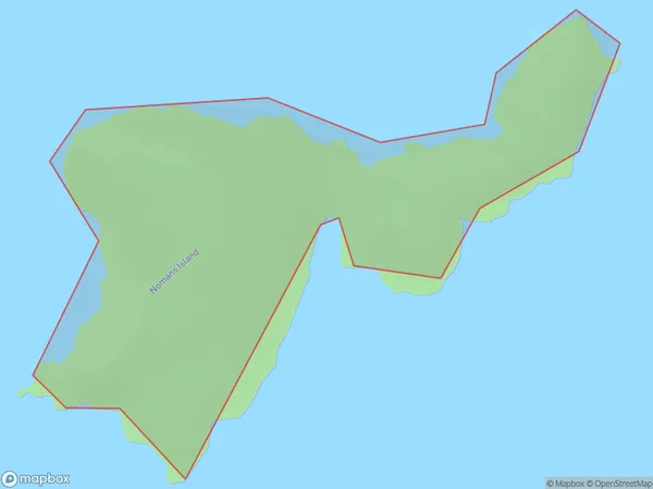 Nomans Island, Southland Polygon Area Map