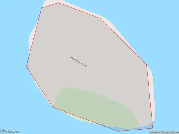 Ohauroro Island, Otago Polygon Area Map