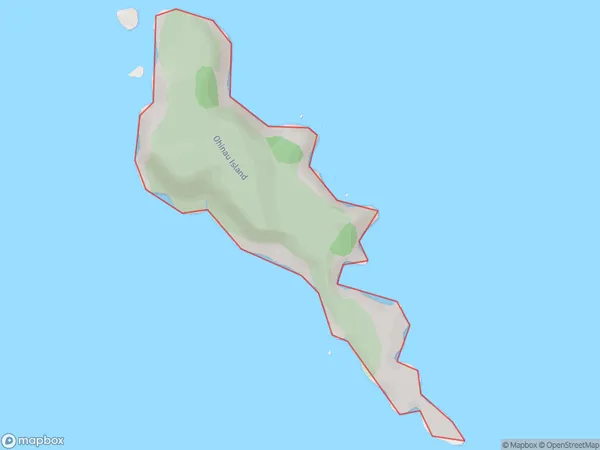 Ohinau Island, Waikato Polygon Area Map