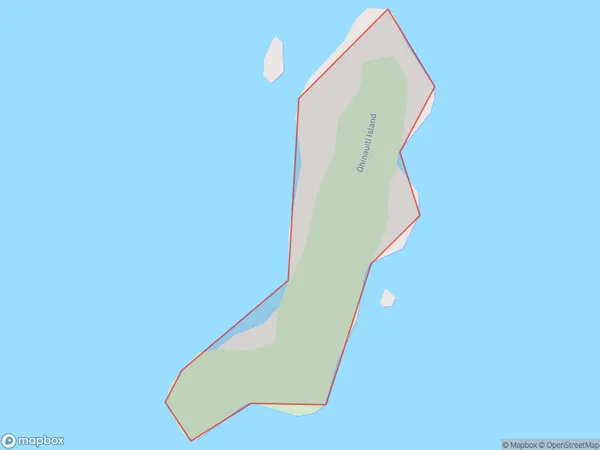 Ohinauiti Island, Waikato Polygon Area Map