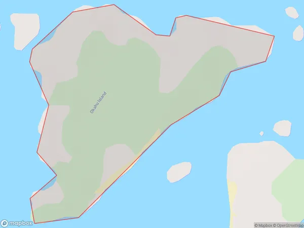 Okahu Island, Otago Polygon Area Map