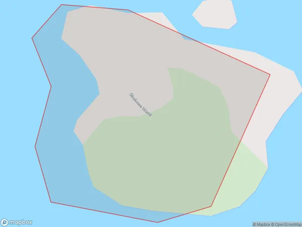 Okokewa Island / Green Island, Otago Polygon Area Map