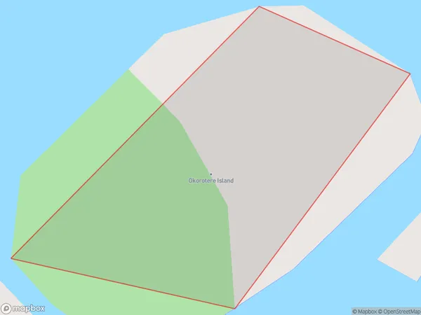 Okorotere Island, Waikato Polygon Area Map