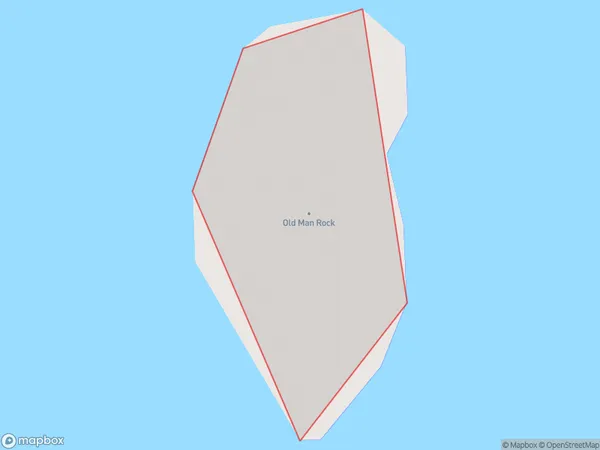 Old Man Rock, Waikato Polygon Area Map