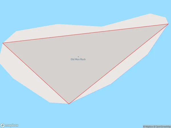 Old Man Rock, Waikato Polygon Area Map