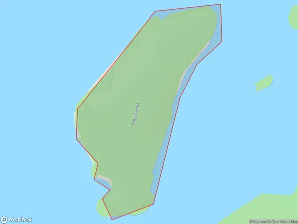 Only Islands, Southland Polygon Area Map