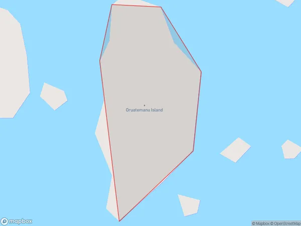 Oruatemanu Island, Northland Polygon Area Map