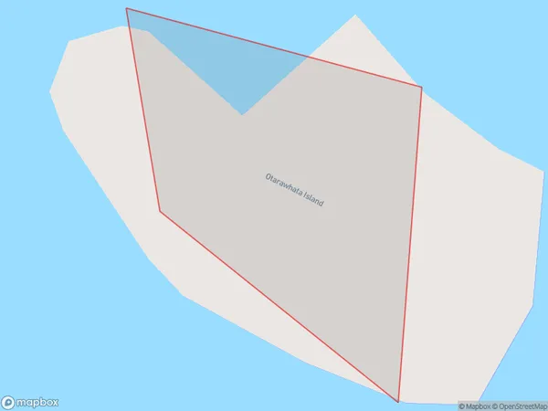 Otarawhata Island, Bay of Plenty Polygon Area Map