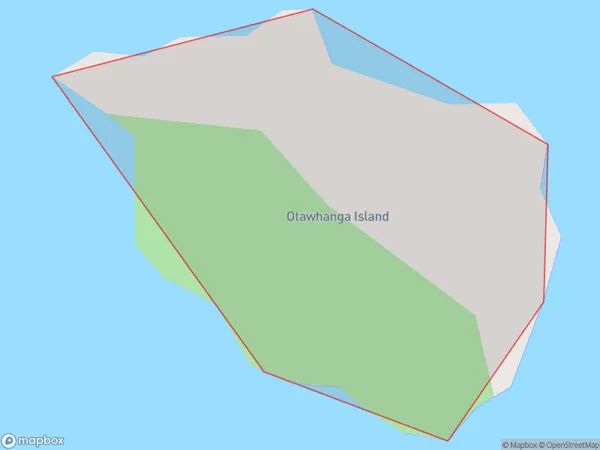 Otawhanga Island, Northland Polygon Area Map