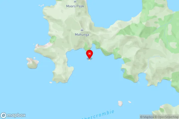 Oyster Island,Auckland Area Map