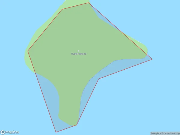 Oyster Island, Auckland Polygon Area Map