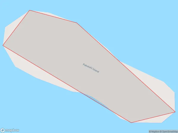 Pakatahi Island, Northland Polygon Area Map