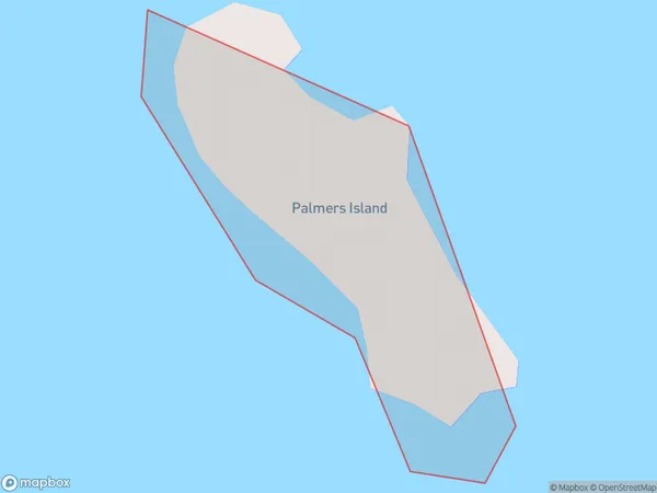 Palmers Island, Auckland Polygon Area Map