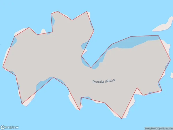 Panaki Island, Northland Polygon Area Map
