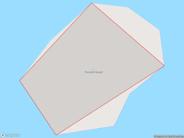 Panetiki Island / The Outpost, Otago Polygon Area Map