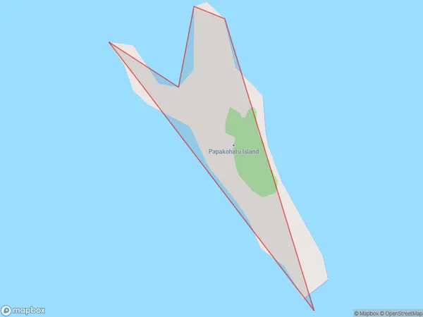 Papakohatu Island / Crusoe Island, Otago Polygon Area Map