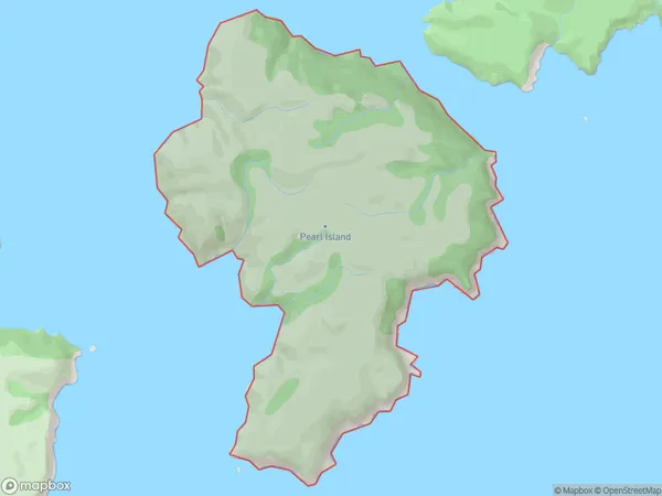 Pearl Island, Southland Polygon Area Map