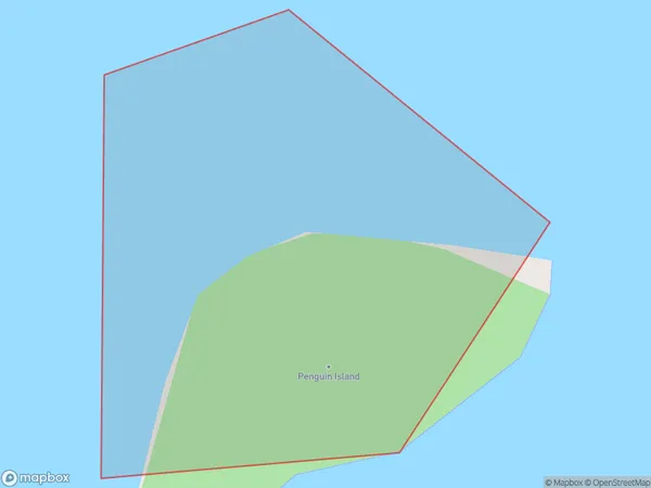 Penguin Island, Marlborough Polygon Area Map